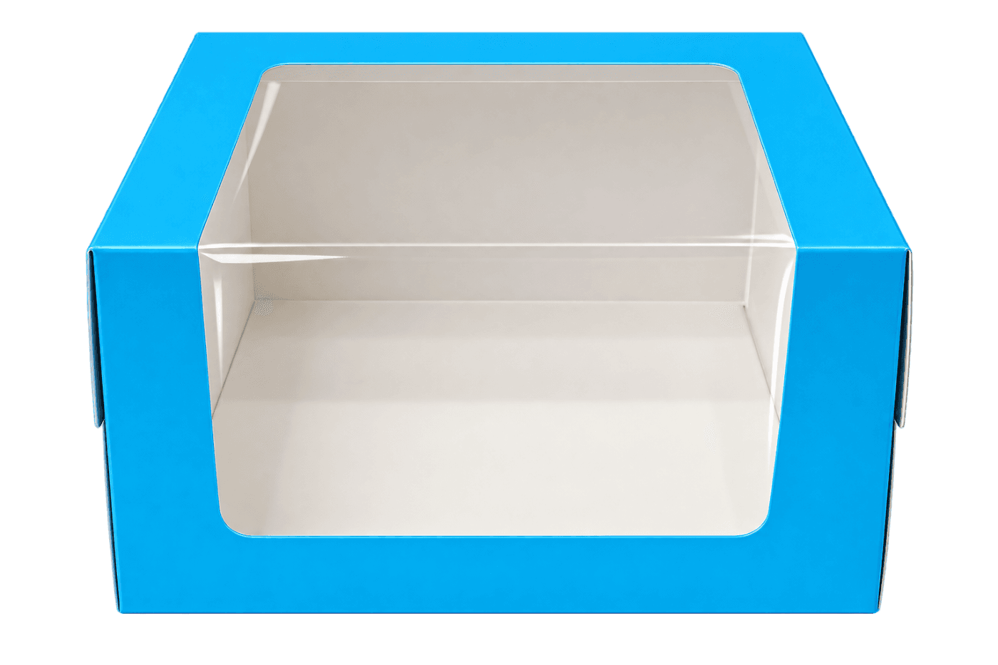 CAKEBOX BLUE 21X21X12 WINDOW SS