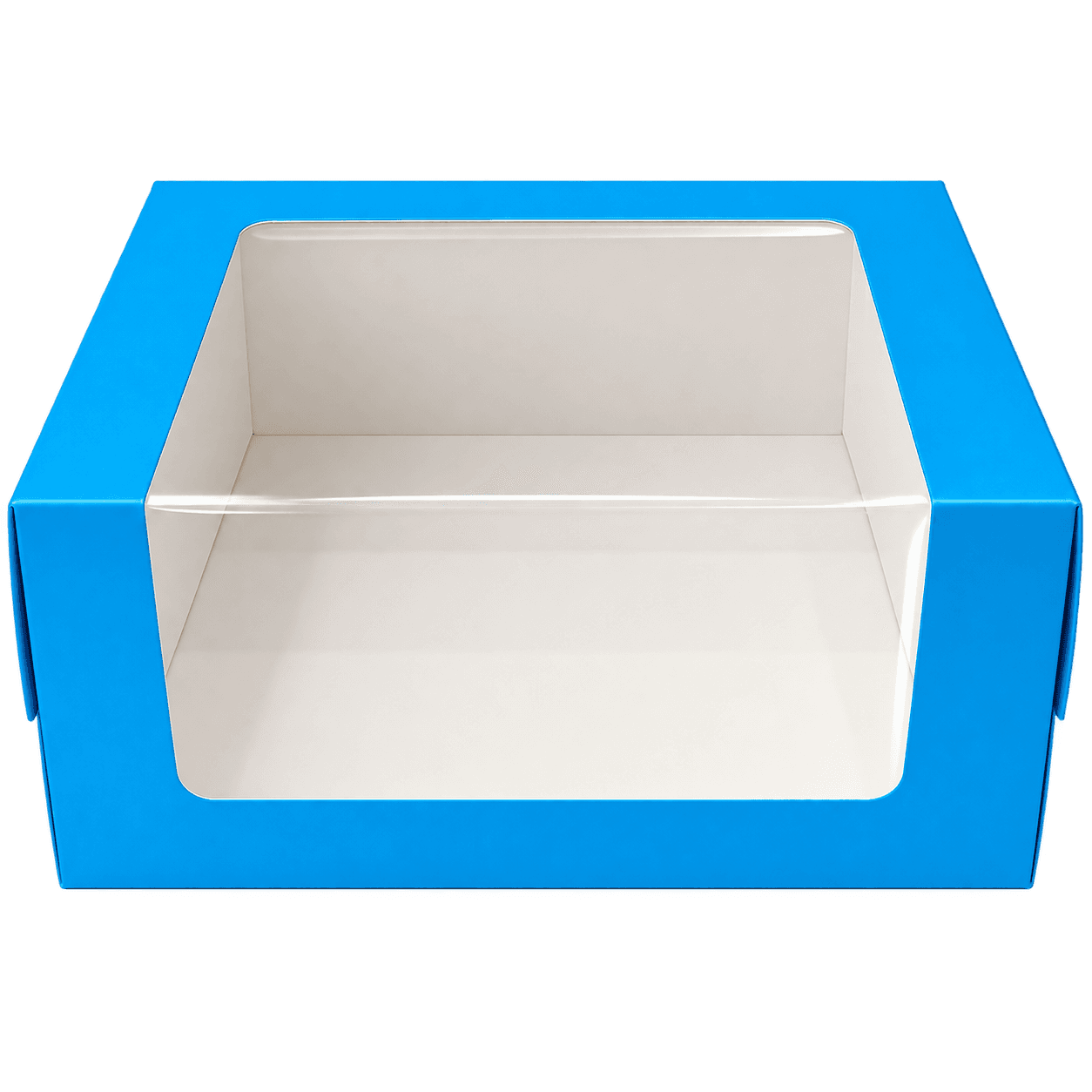 CAKEBOX BLUE 26X26X12 WINDOW SS