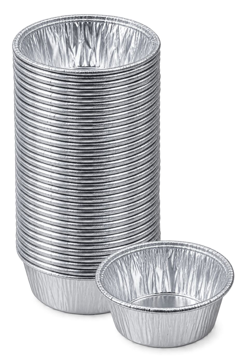 CUPCAKE LINERS SILVER 50PCS 3․8CM X 3CM