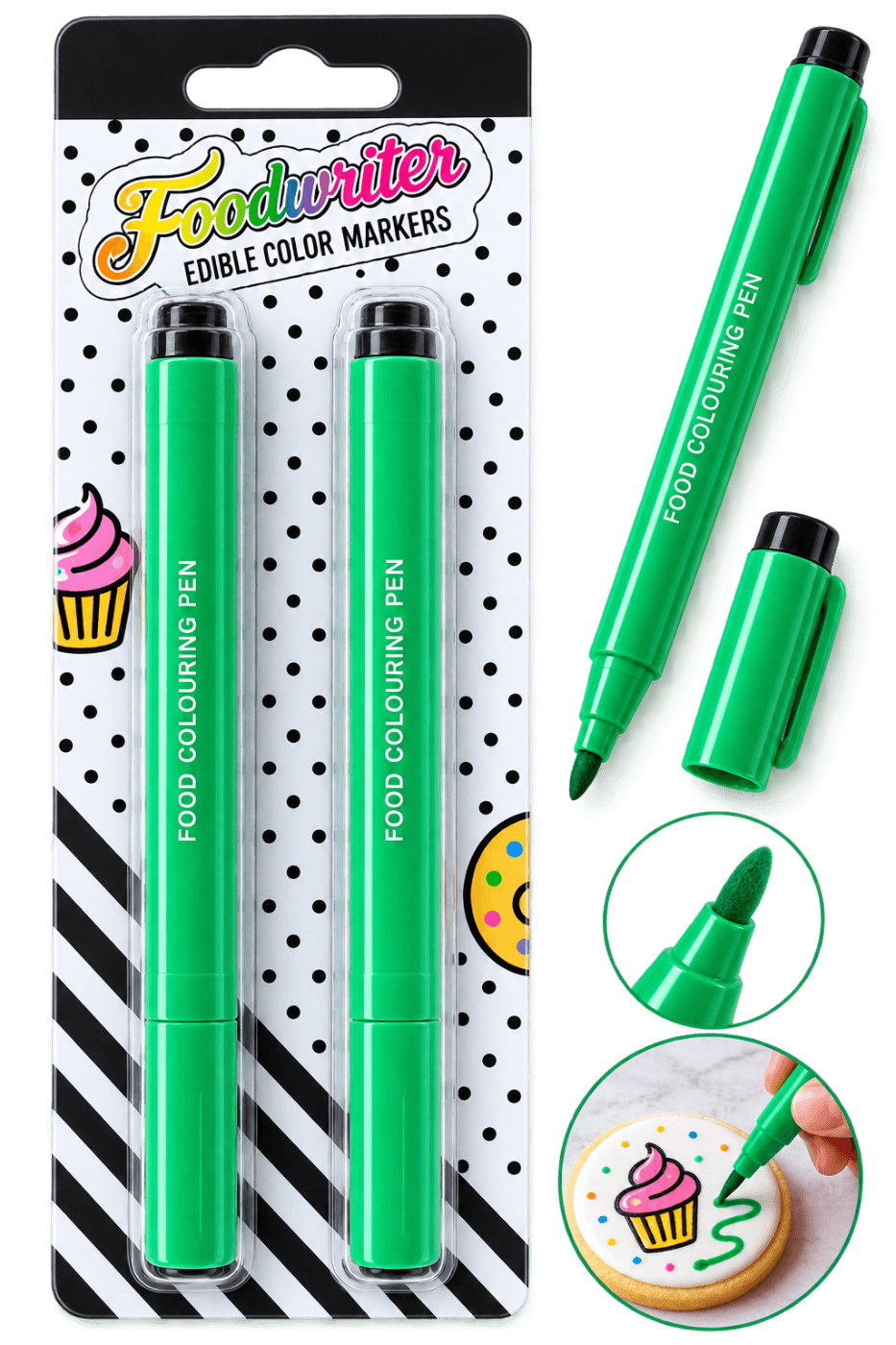 EDIBLE MARKER GREEN SET OF 2