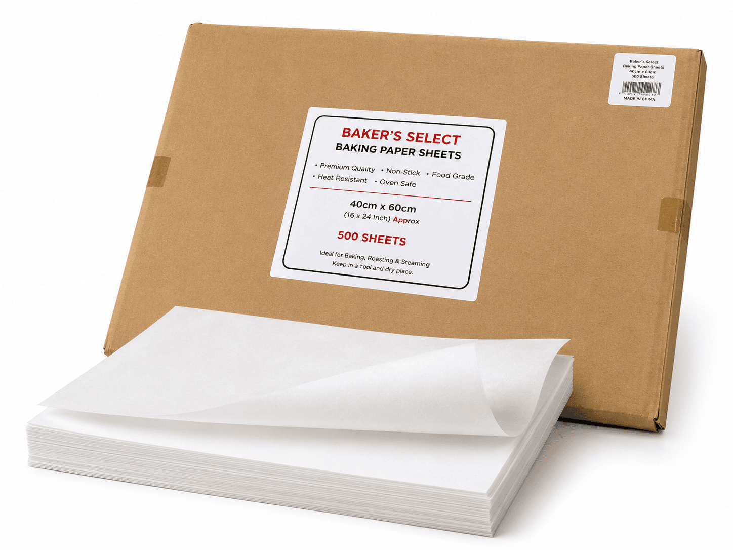 BAKING PAPER 60CM X 40 CM 500 SHEETS