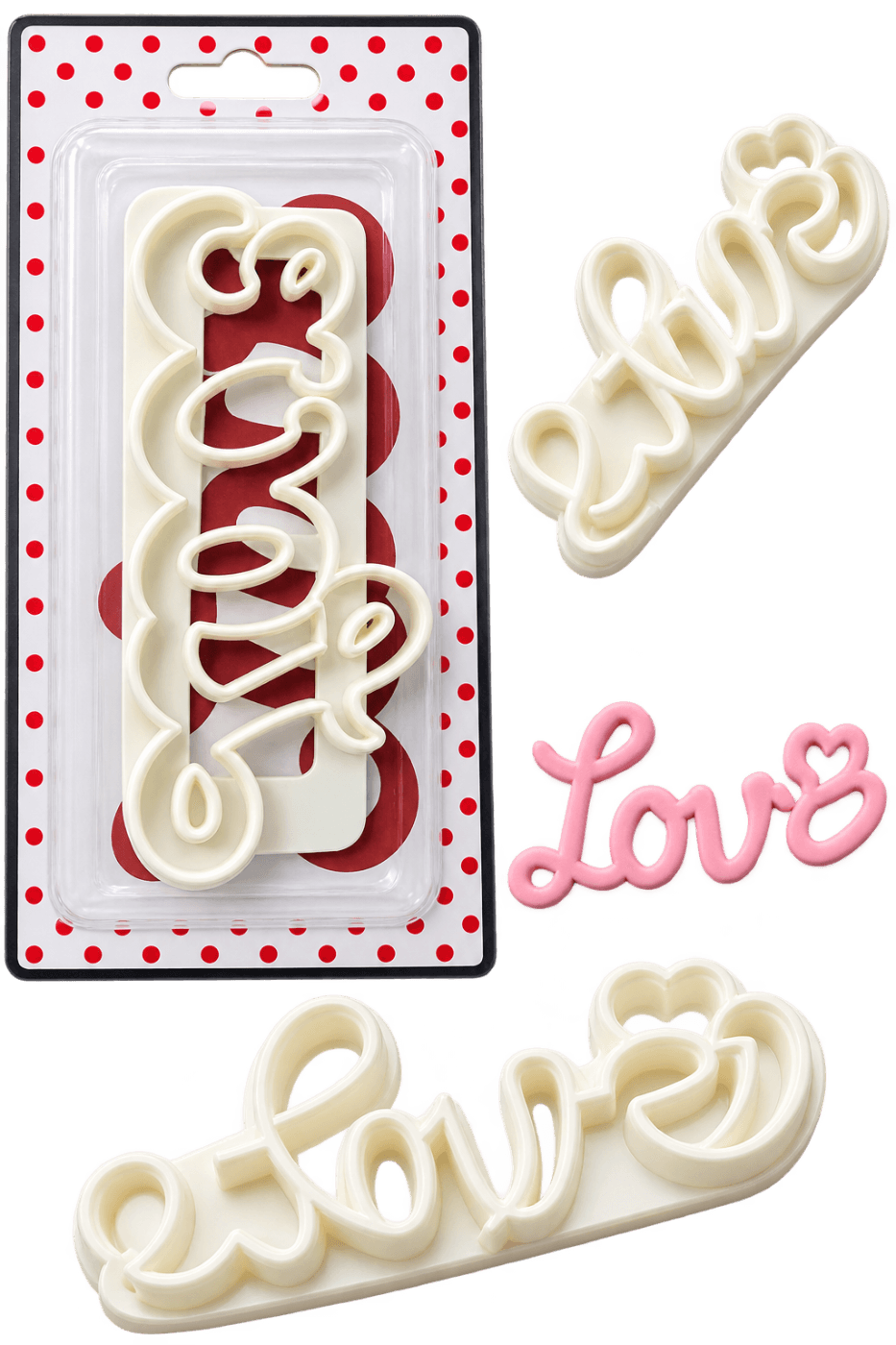 LOVE SHAPE COOKIE, FONDANT CUTTER
