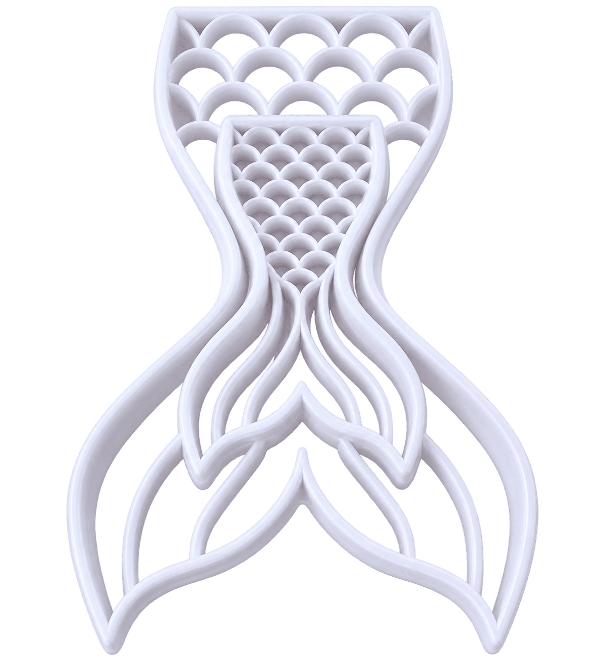 MERMAID TAIL 3D SHAPE SILICONE FONDANT MOULD