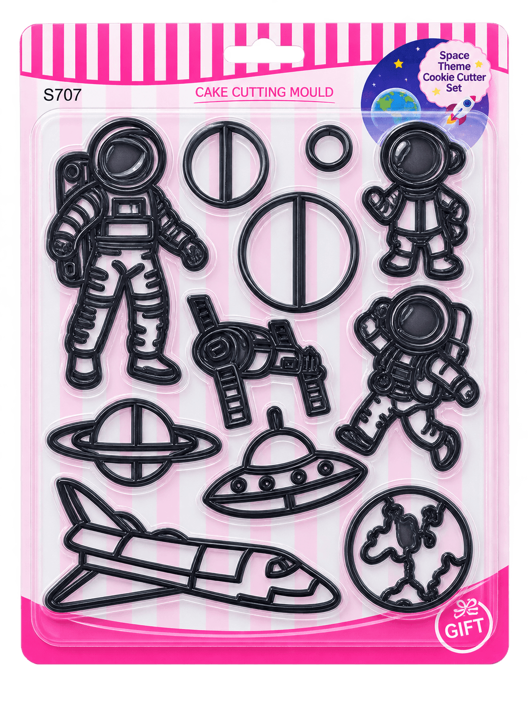 SPACE THEME COOKIE CUTTER 11PC SET