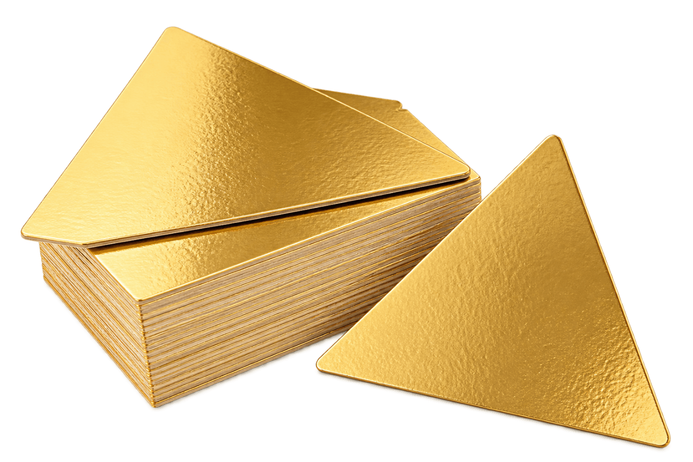 TRIANGLE GOLD PASTRY BOARD 100PCS