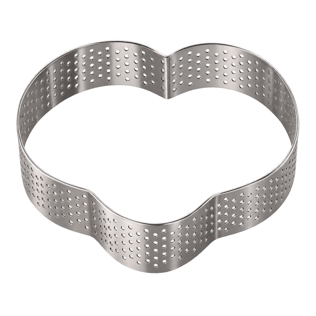 HEART SHAPE TART RING MOULD 8CM X 8CM X 2CM X 1MM