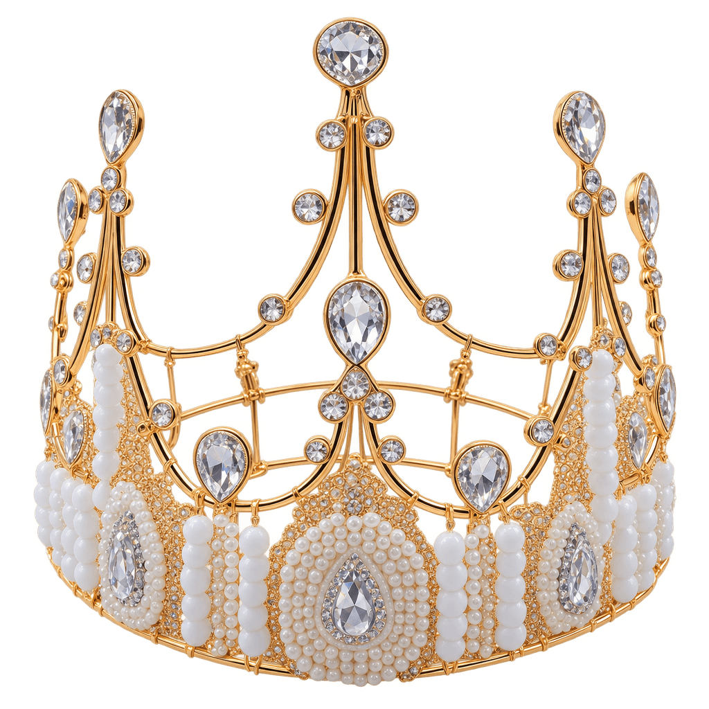 QUEEN TIARA CROWN HEADGEAR BIRTHDAY WEDDING PARTY CAKE TOPPER