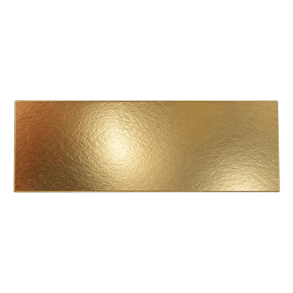 CAKE BOARD RECTANGULAR GOLD 25X10 CM