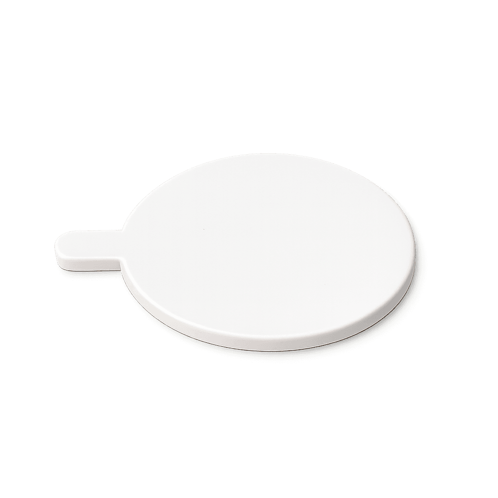 ROUND WHITE PASTRY BOARD 8․5CM 100
