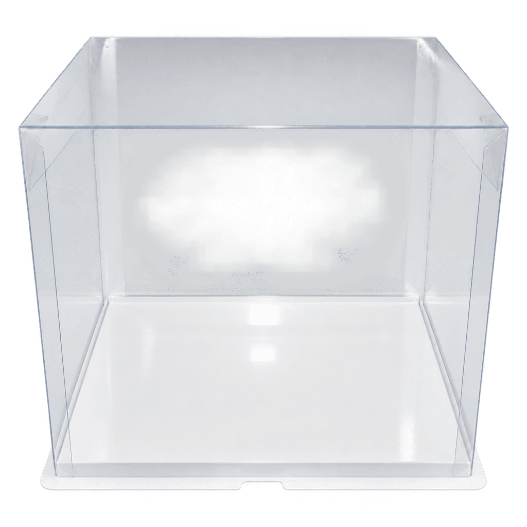 FULL CLEAR SQUARE CAKE BOX 36X36X37