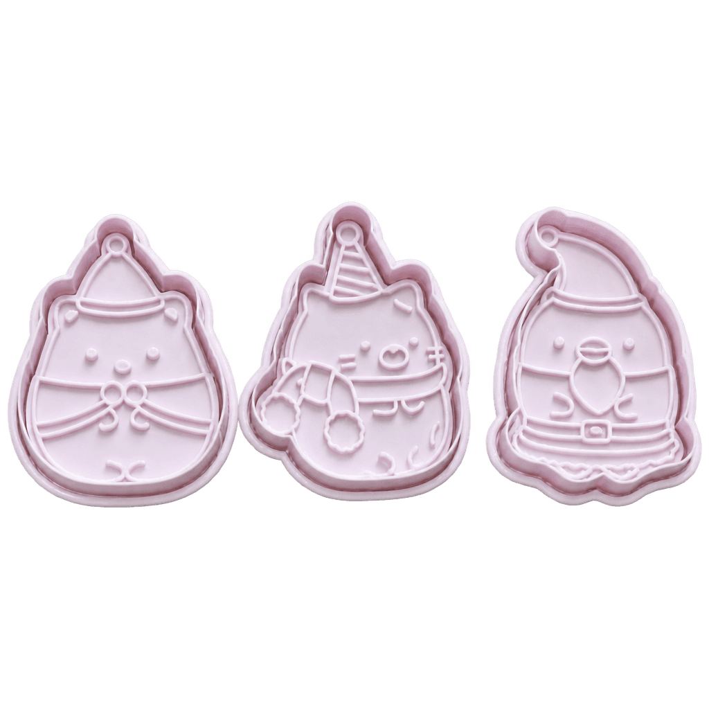 COOKIE CUTTER CUTE KITTY 4 PCS SET