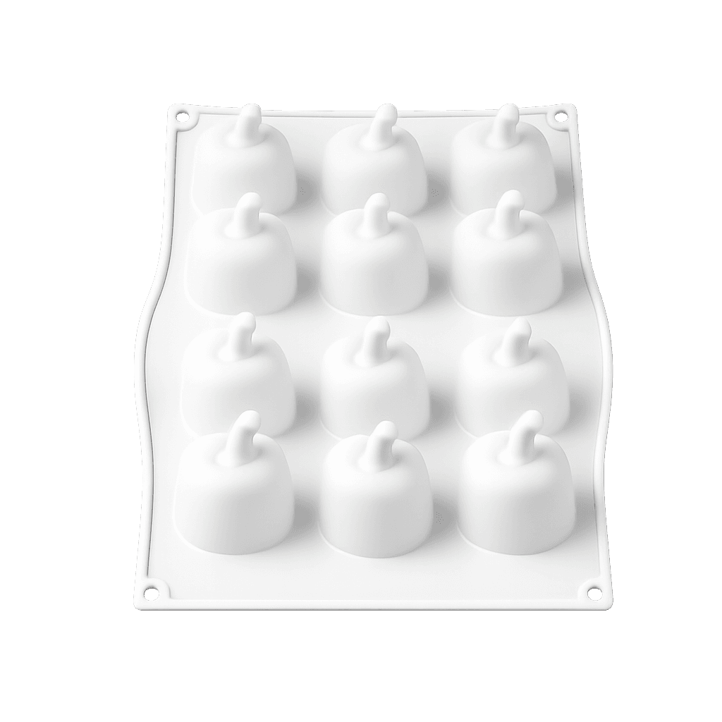 12 CAVITY CHERRY FRUIT SILICONE MOULD