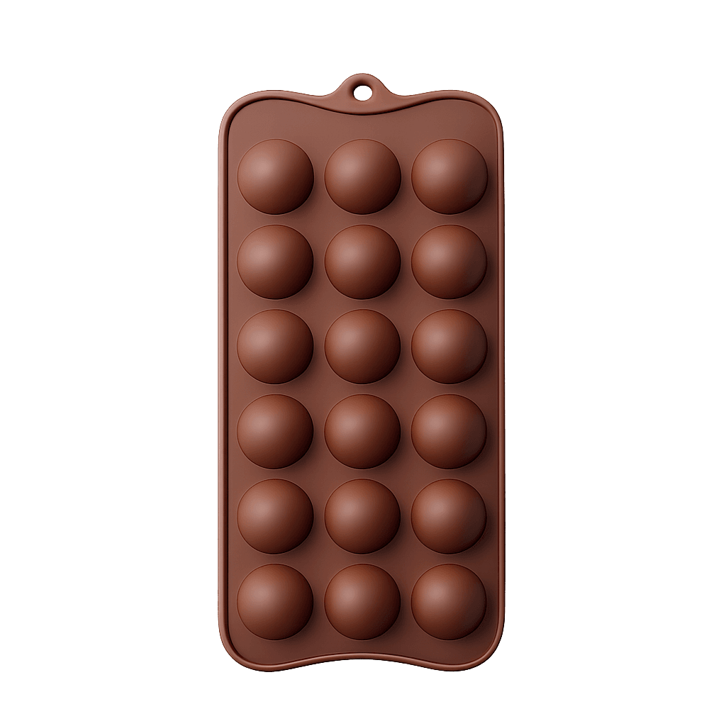 15 CAVITY SEMI SPHERE SHAPED CHOCOLATE, JELLY CANDY SILICONE MOULD 1PC