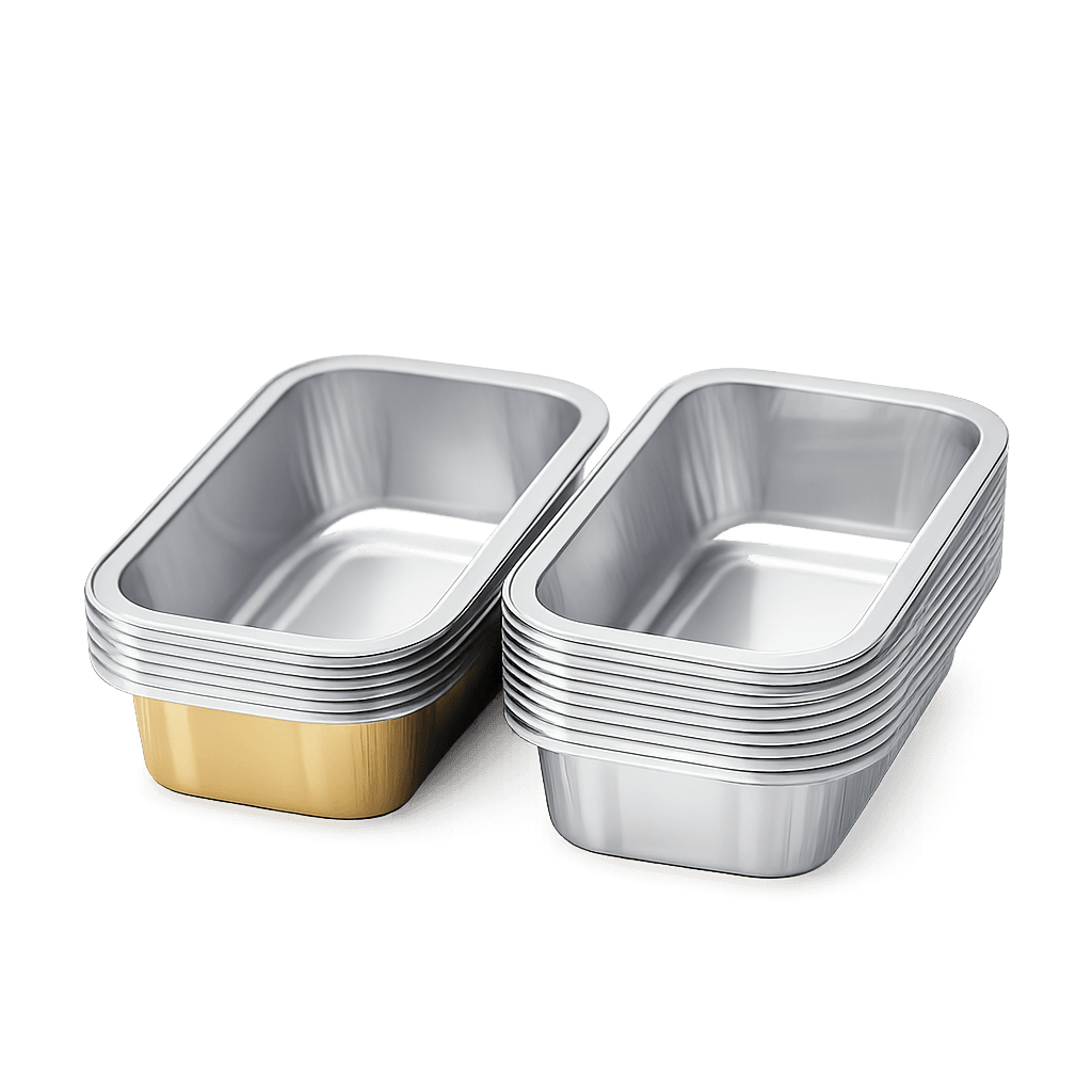 FOIL RECT CONTAINER 160ML 10․7X6X3․5H-10PCS