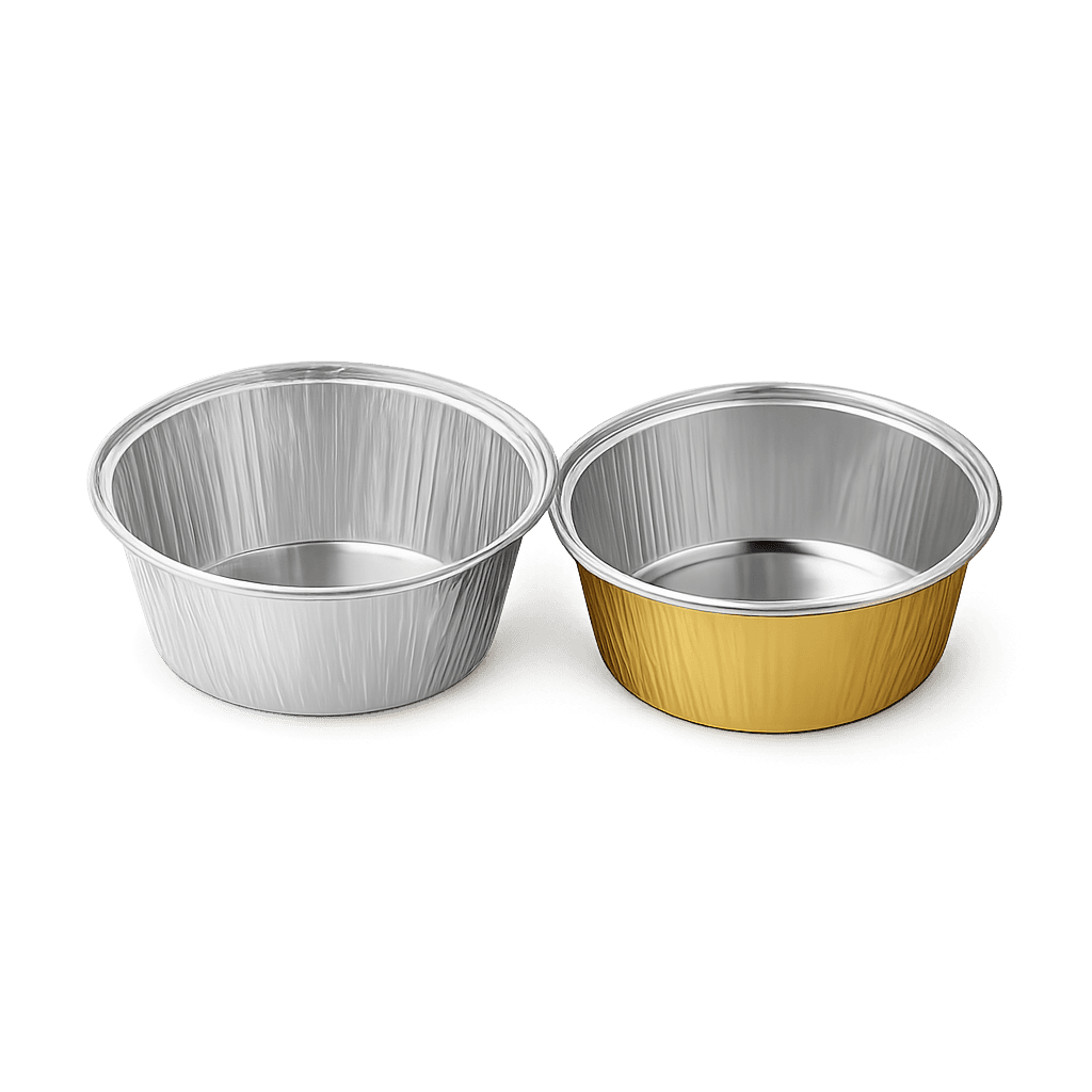 FOIL ROUND CONTAINER 150ML 8․5X7․5X3H-10PCS