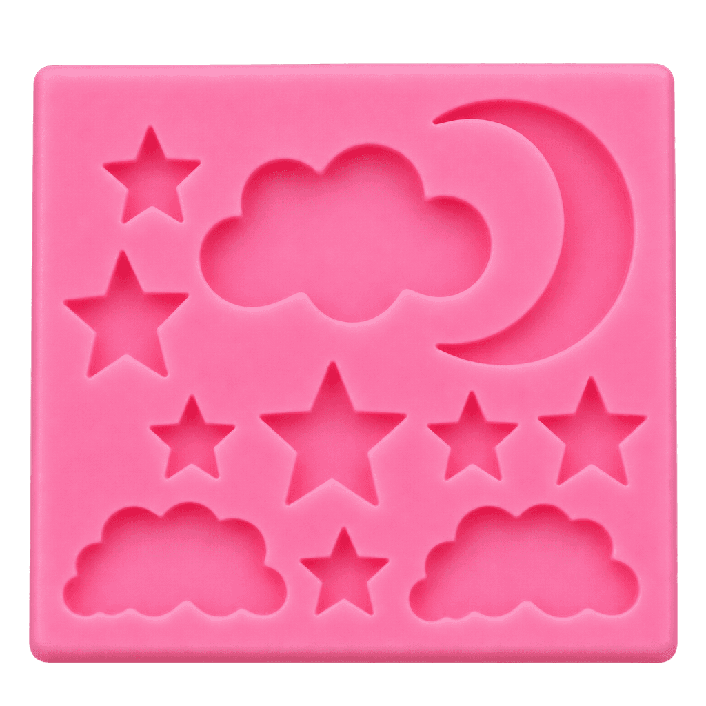 STARS 3D SHAPE SILICONE FONDANT MOULD