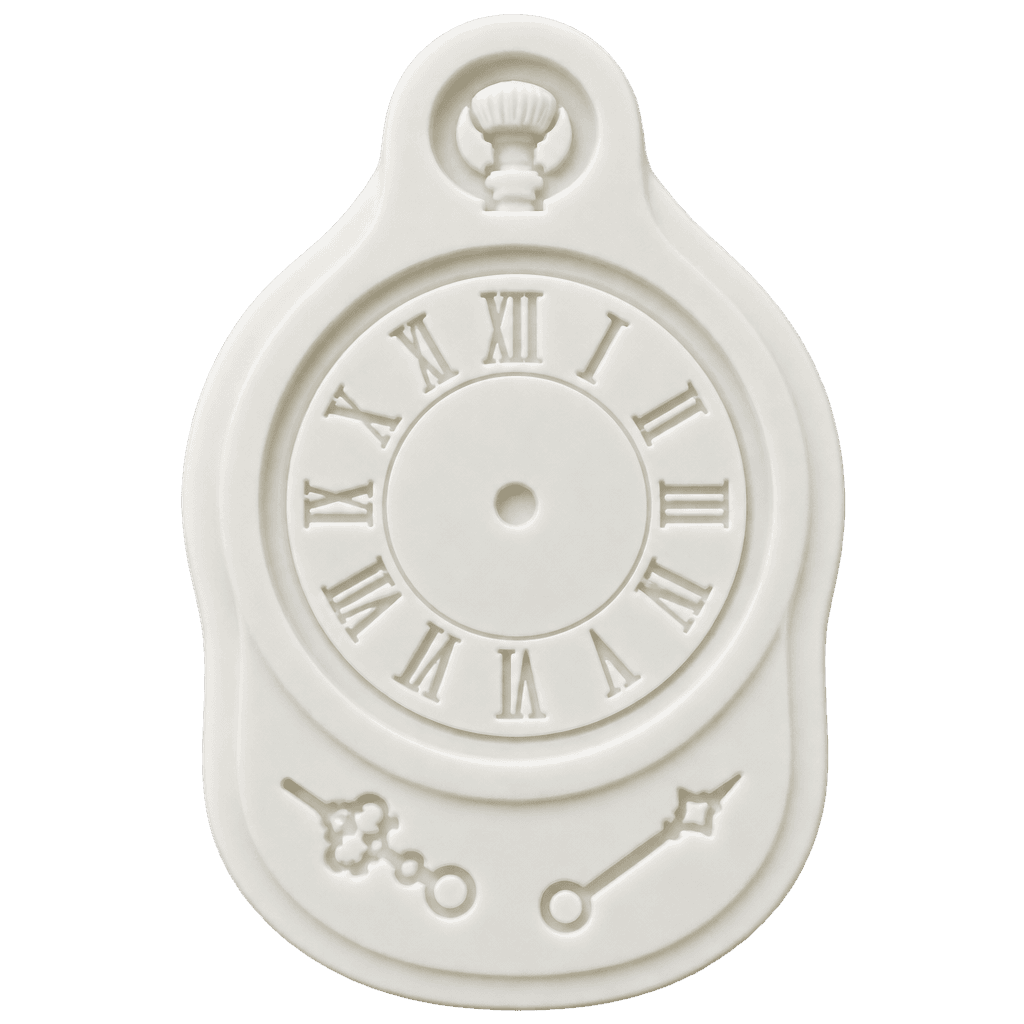 VINTAGE POCKET CLOCK WATCH 3D SHAPE SILICONE FONDANT MOULD