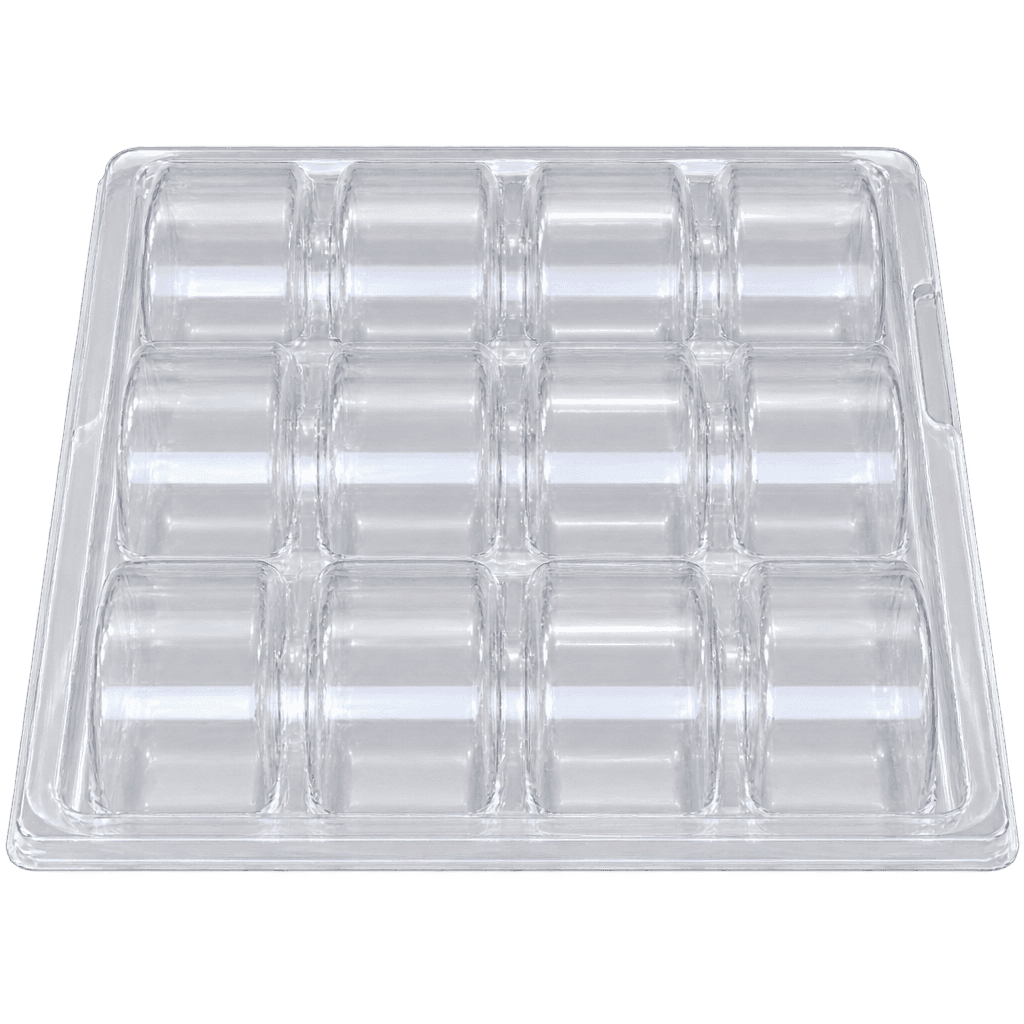 12 CAVITY FULL TRANSPARENT MACARON BOX 19․5CM