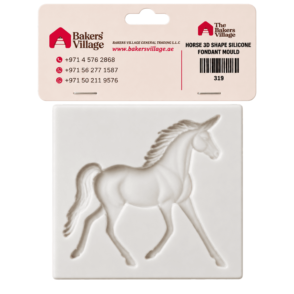HORSE 3D SHAPE SILICONE FONDANT MOULD