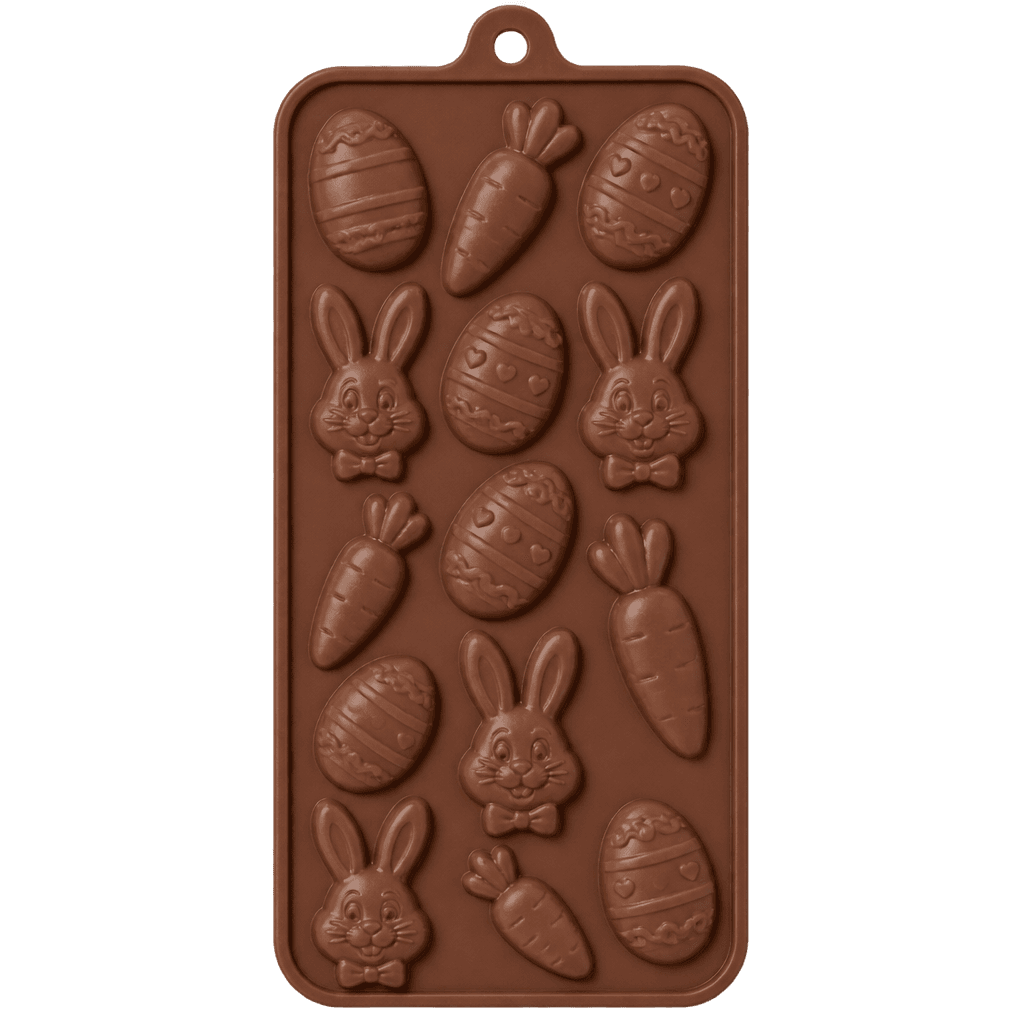 EASTER BUNNY EGGS 3D SHAPE SILICONE FONDANT MOULD
