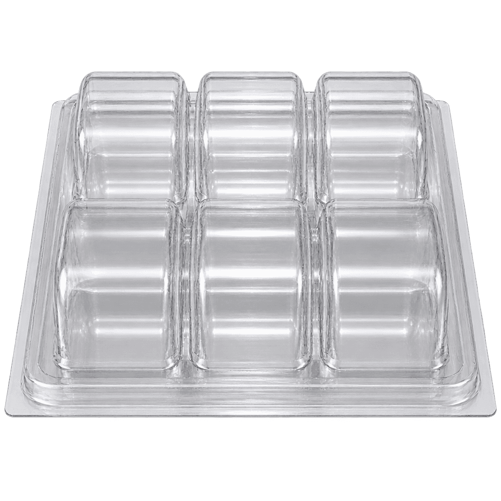 6 CAVITY FULL TRANSPARENT MACARON BOX 13․5CM(
