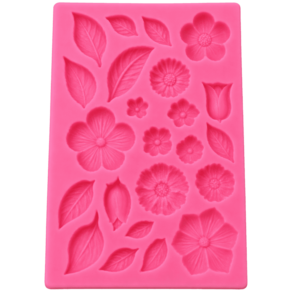 FLOWER PETALS 3D SHAPE SILICONE FONDANT MOULD