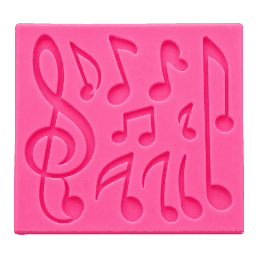 MUSIC INSTRUMENTS MUSIC THEME 3D SHAPE SILICONE FONDANT MOULD