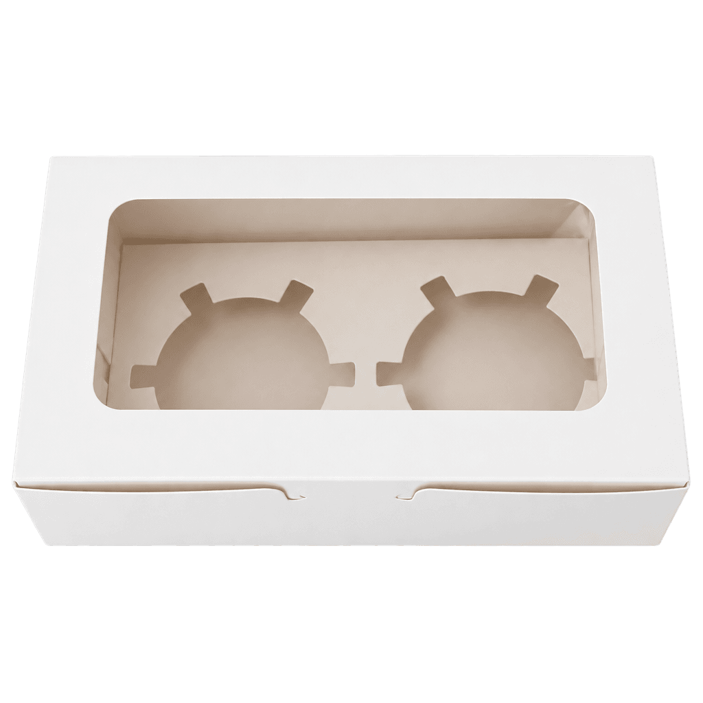 2 PIECES CUPCAKE BOX