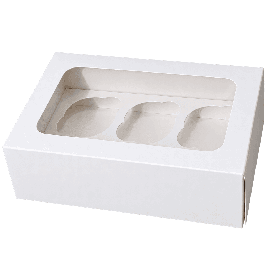 6 PIECES CUPCAKE BOX