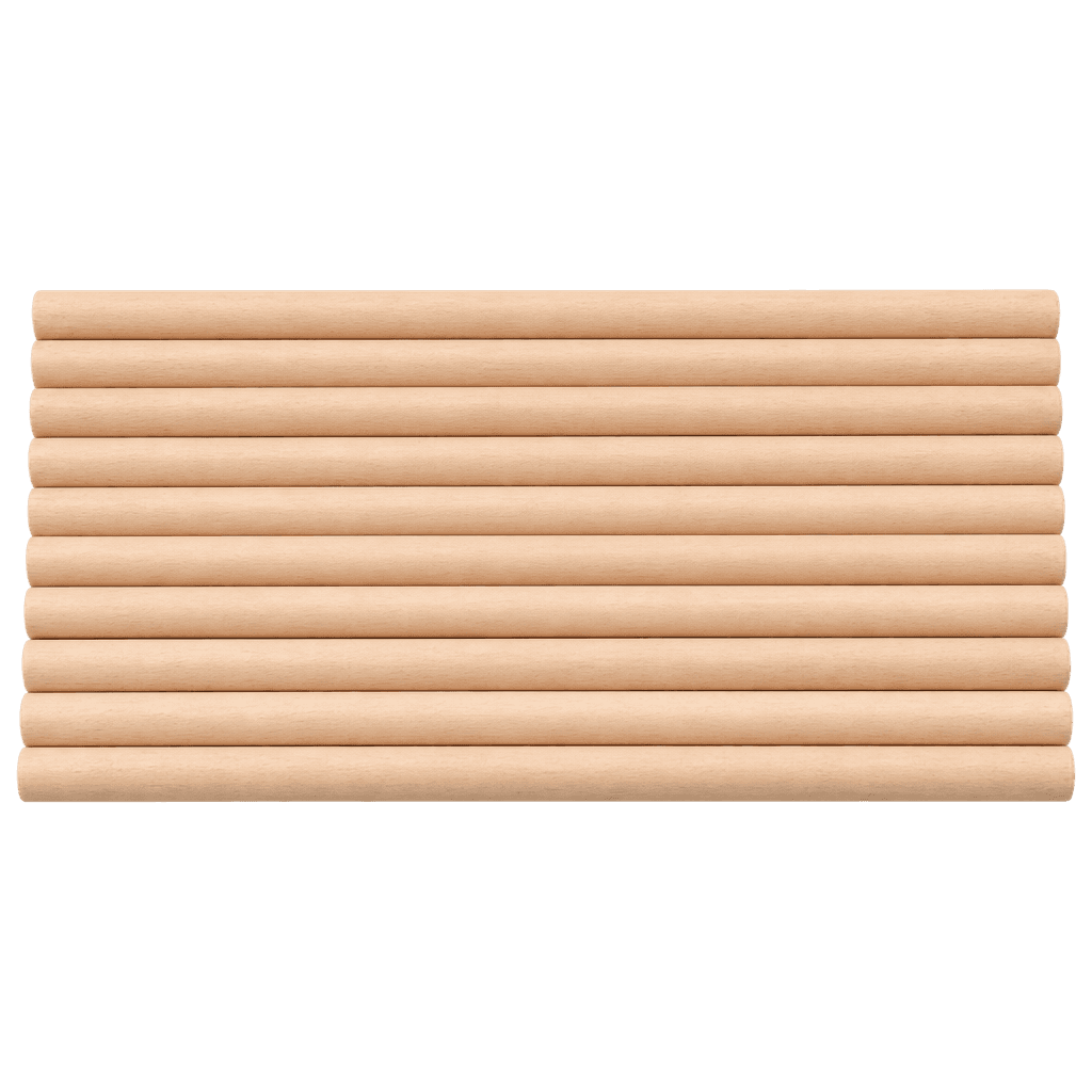 WOODEN PILLAR DOWEL 25CM X 1CM