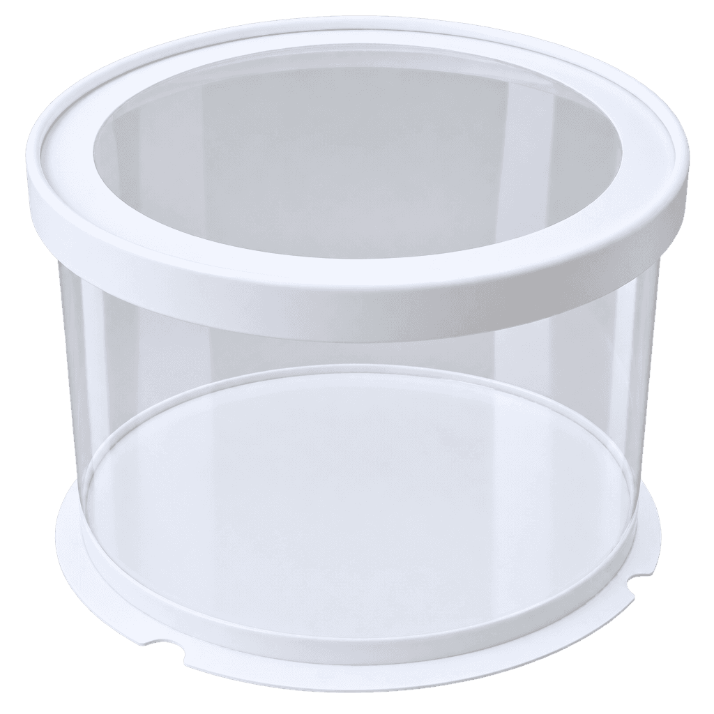 FULL CLEAR ROUND CAKE BOX 22X22X17