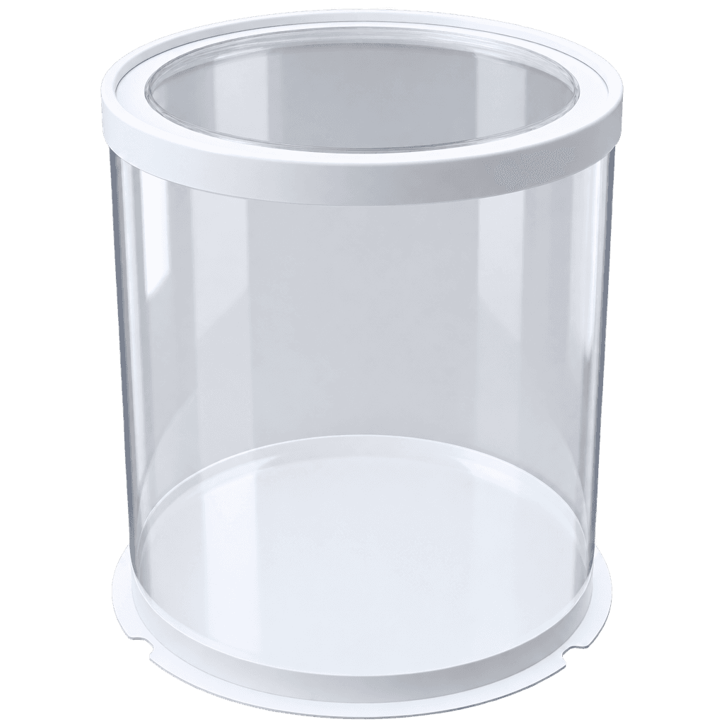 FULL CLEAR ROUND CAKE BOX 26X26X31