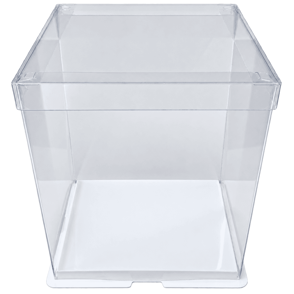 FULL CLEAR SQUARE CAKE BOX 22X22X30