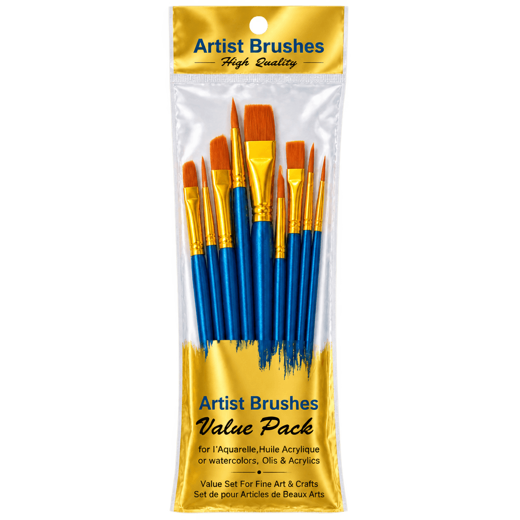 PAINT BRUSHES SET OF 10 PCS