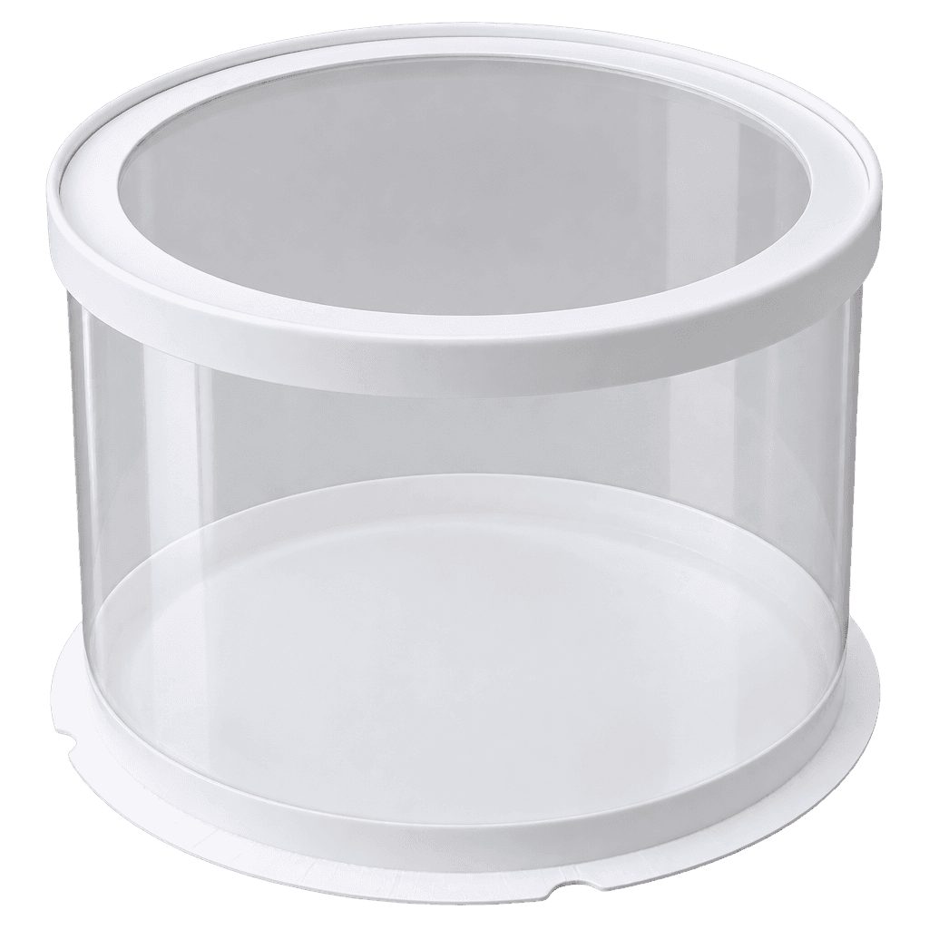 FULL CLEAR ROUND CAKE BOX 26X26X18