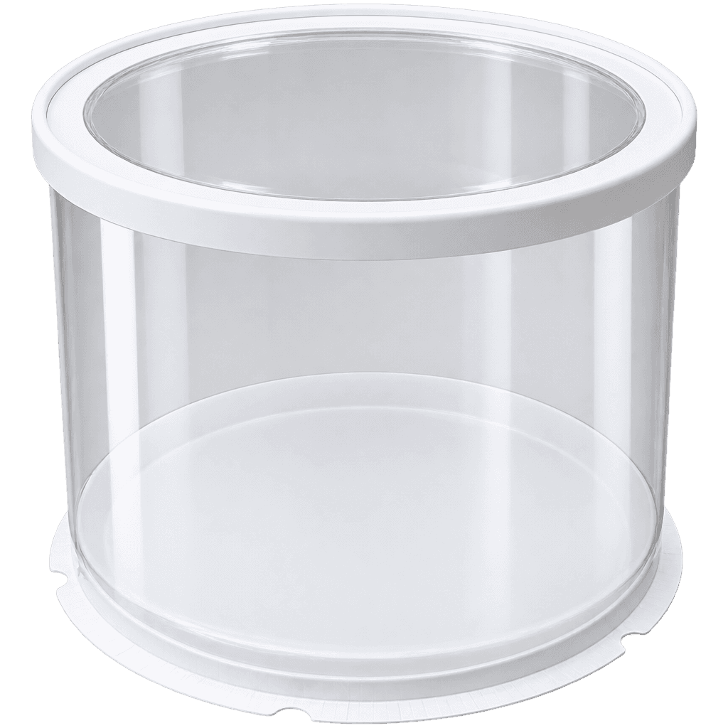 FULL CLEAR ROUND CAKE BOX 30X30X25