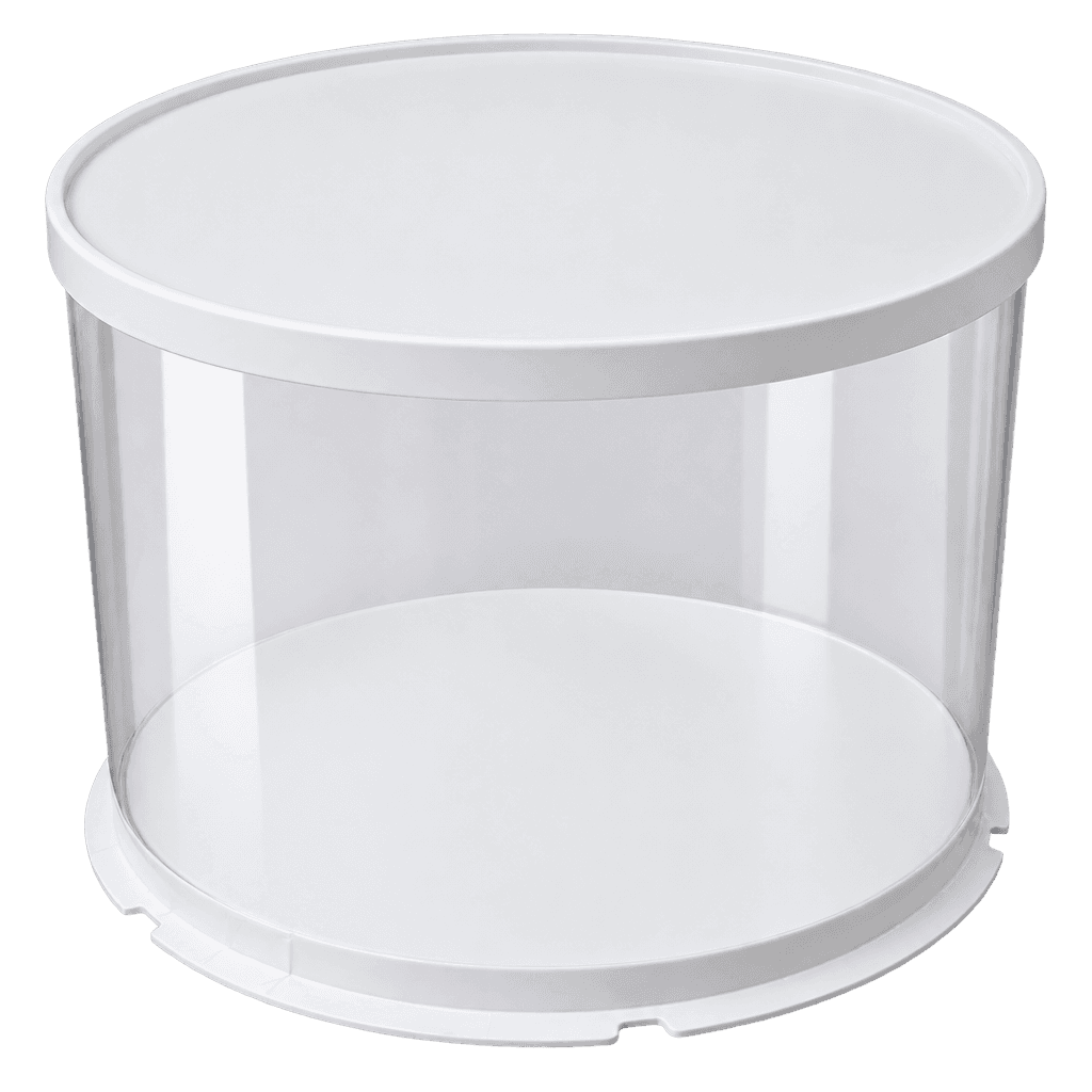 FULL CLEAR ROUND CAKE BOX 35X35X25