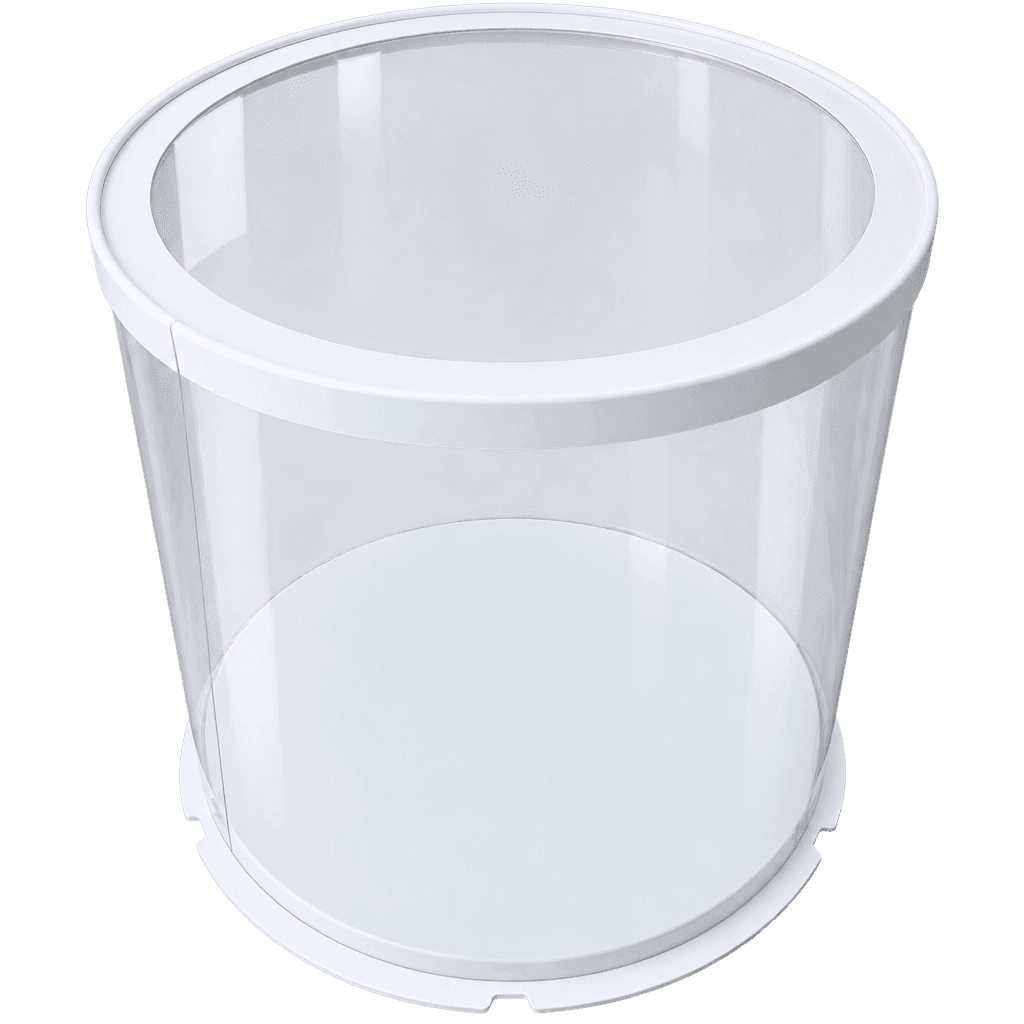 FULL CLEAR ROUND CAKE BOX 35X35X35