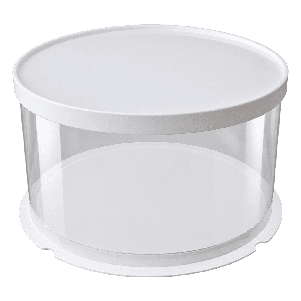 FULL CLEAR ROUND CAKE BOX 30X30X18