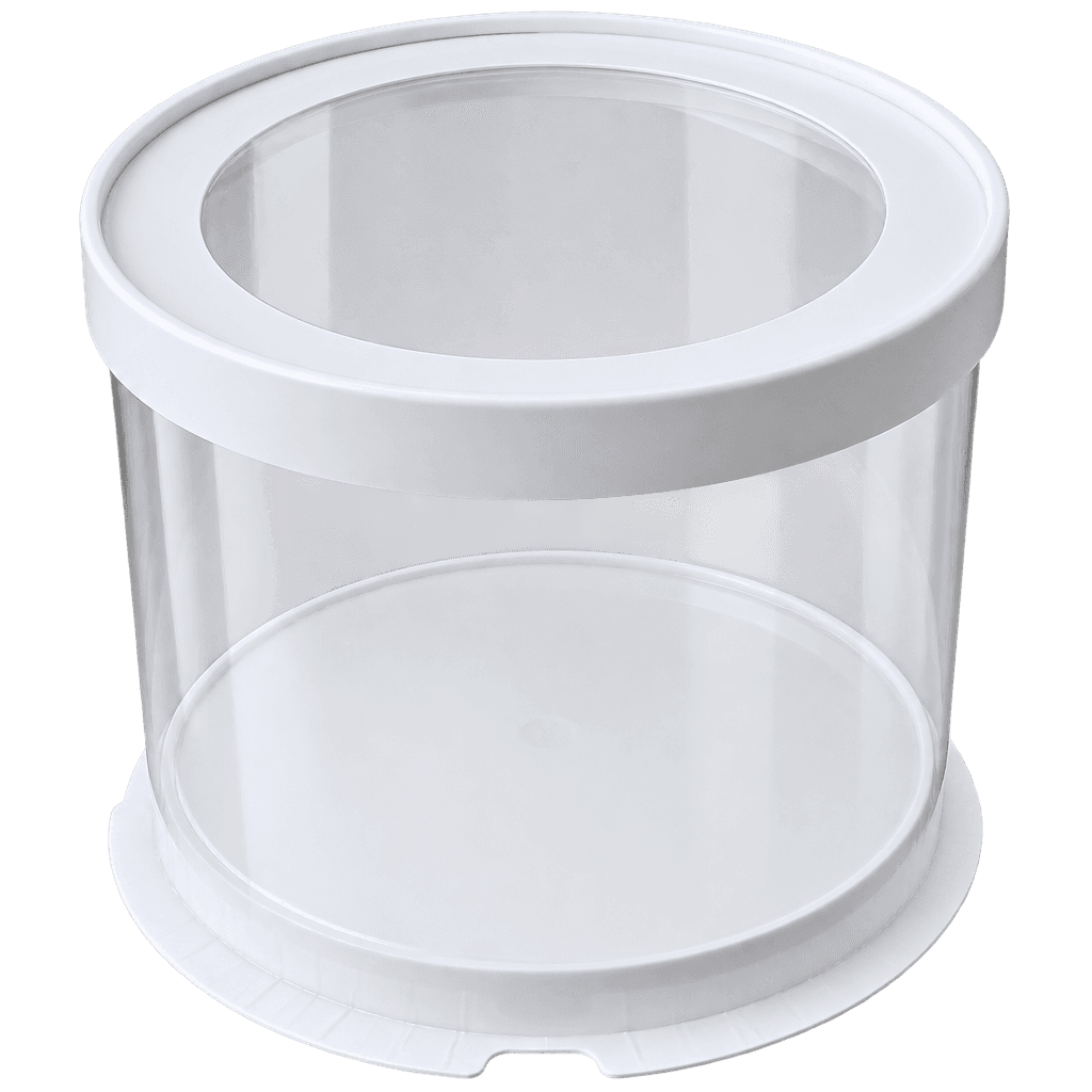FULL CLEAR ROUND CAKE BOX 18X18X16