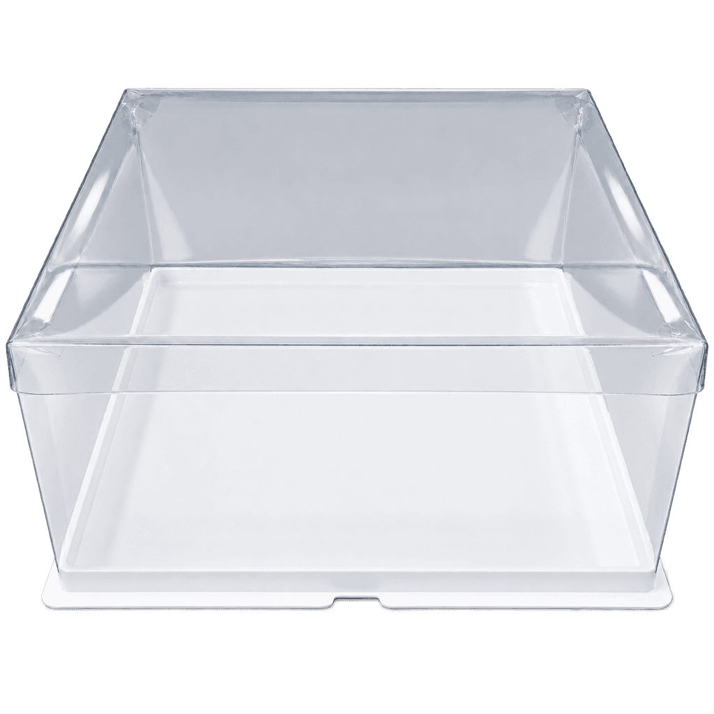 FULL CLEAR SQUARE CAKE BOX 36X36X18