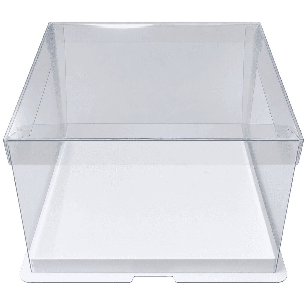 FULL CLEAR SQUARE CAKE BOX 26X26X18