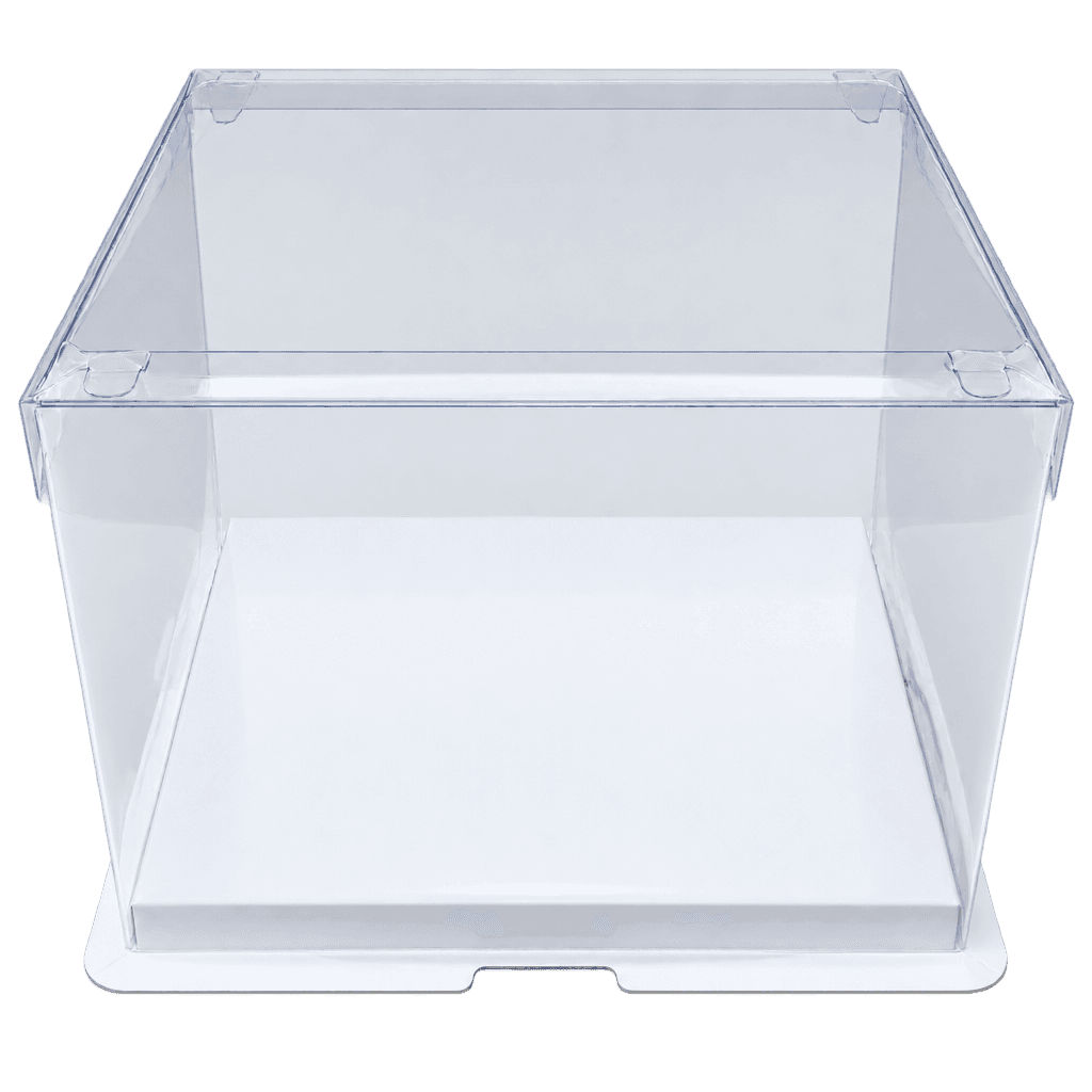 FULL CLEAR SQUARE CAKE BOX 22X22X17
