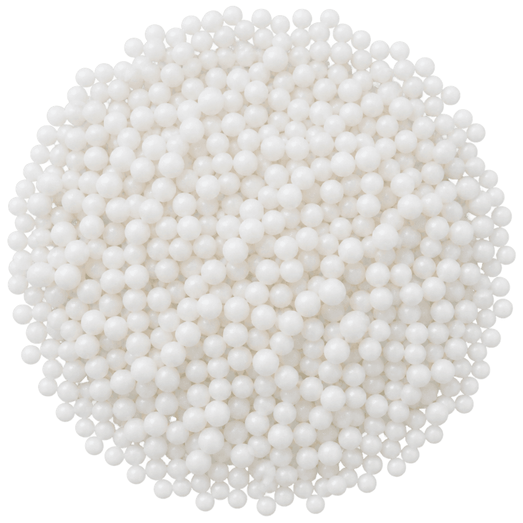 SUGARMILL 1MM WHITE MATTE PEARL SHAPE 100 GRAMS