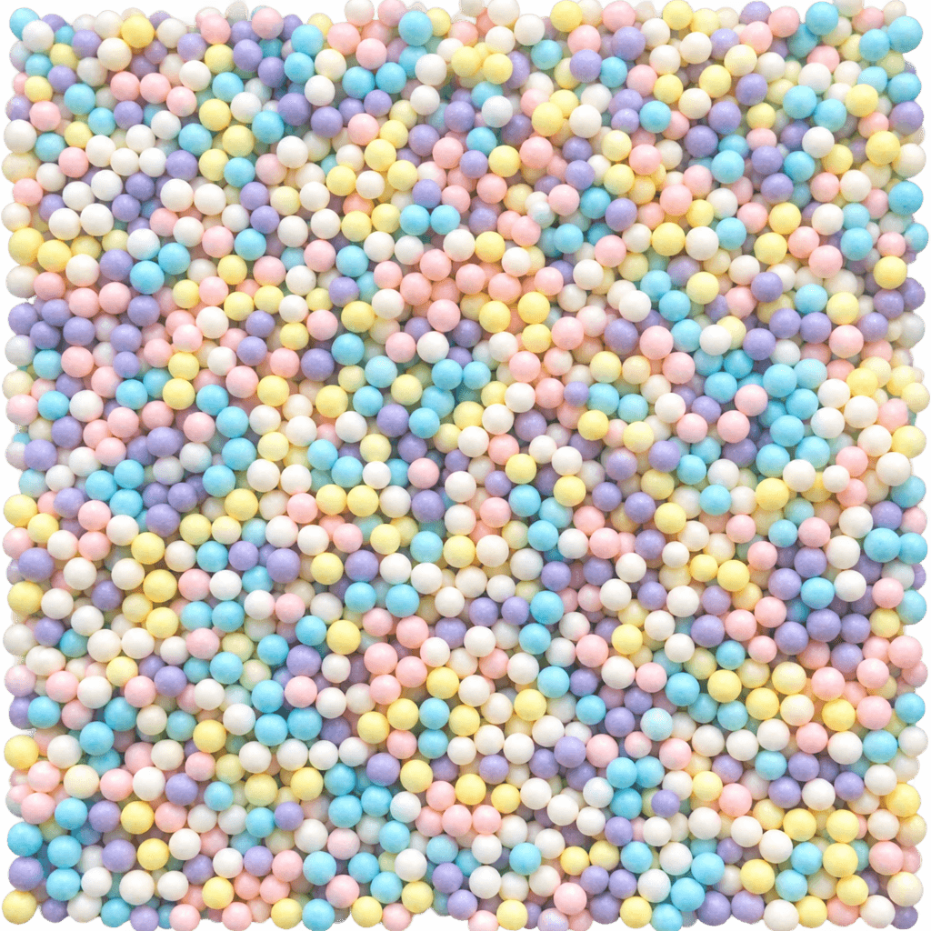 SUGARMILL PASTEL 2MM MIX PEARL SHAPE 100 GRAMS