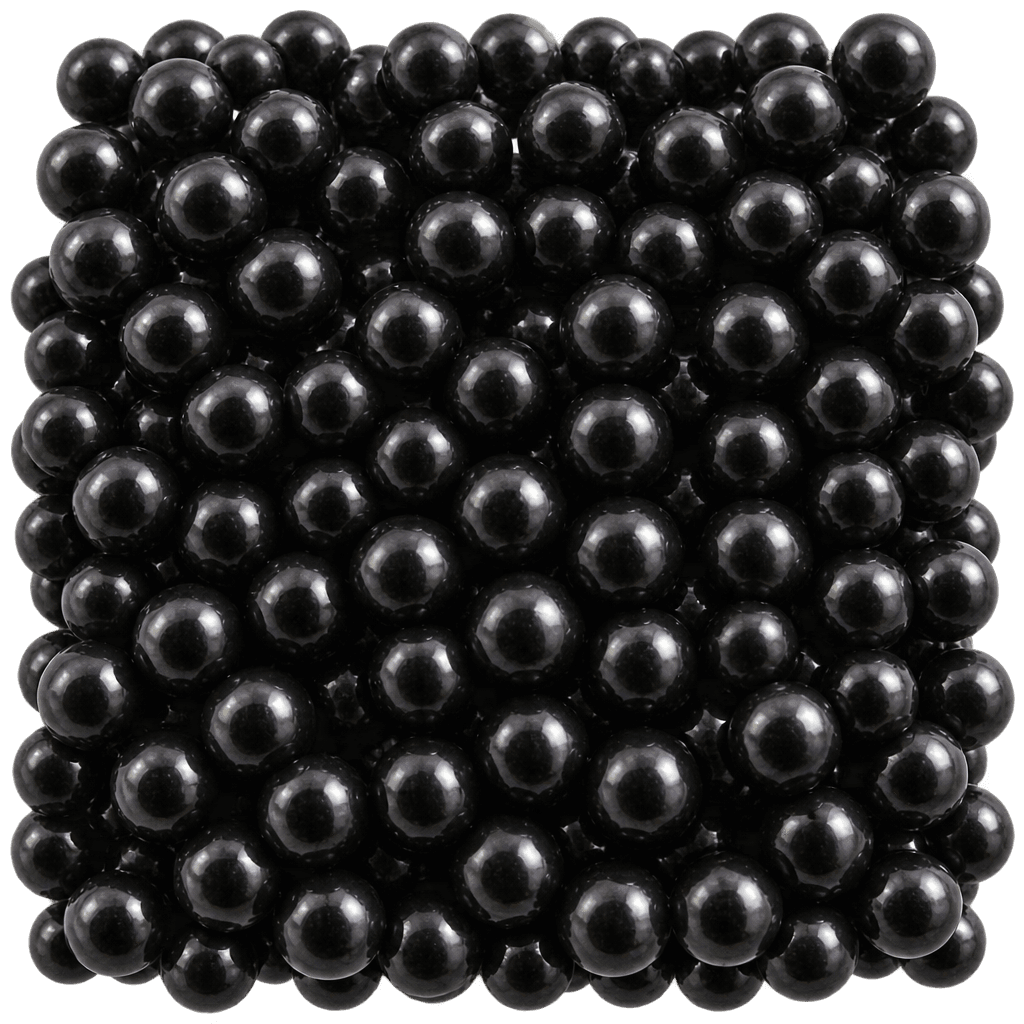 SUGARMILL PEARL BLACK 4MM SHAPE 100 GRAMS