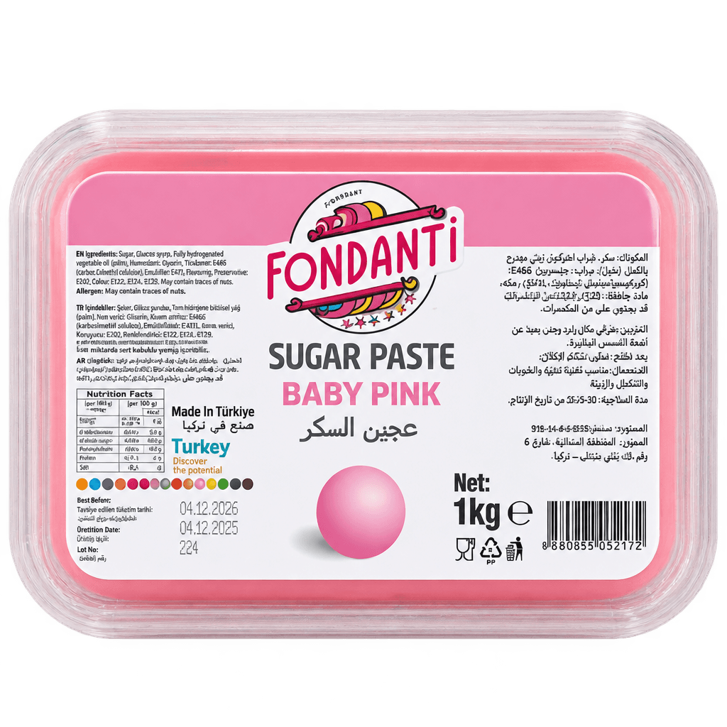 FONDANTI SUGAR PASTE BABY PINK 1KG