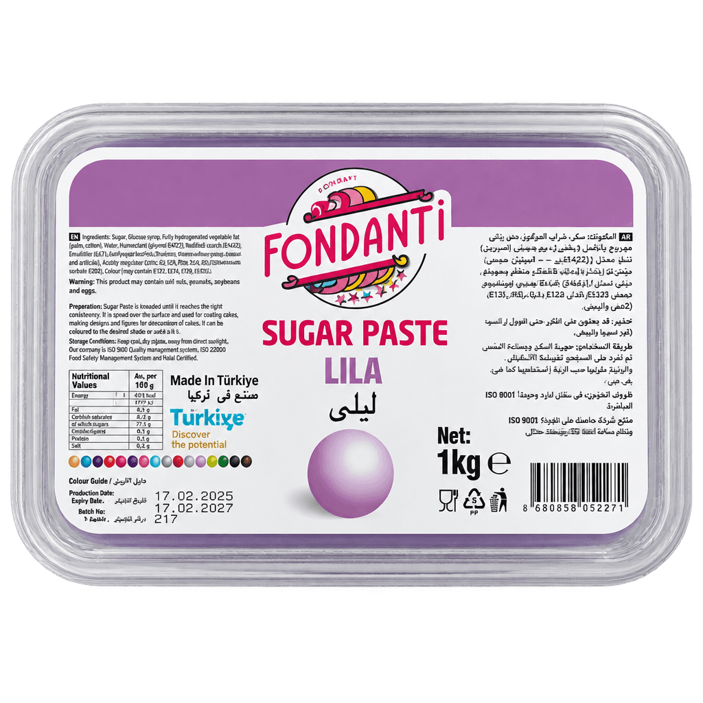 FONDANTI SUGAR PASTE LILAC 1KG