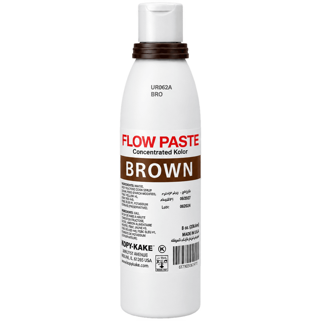 KOPYKAKE FLOW PASTE 8OZ BROWN