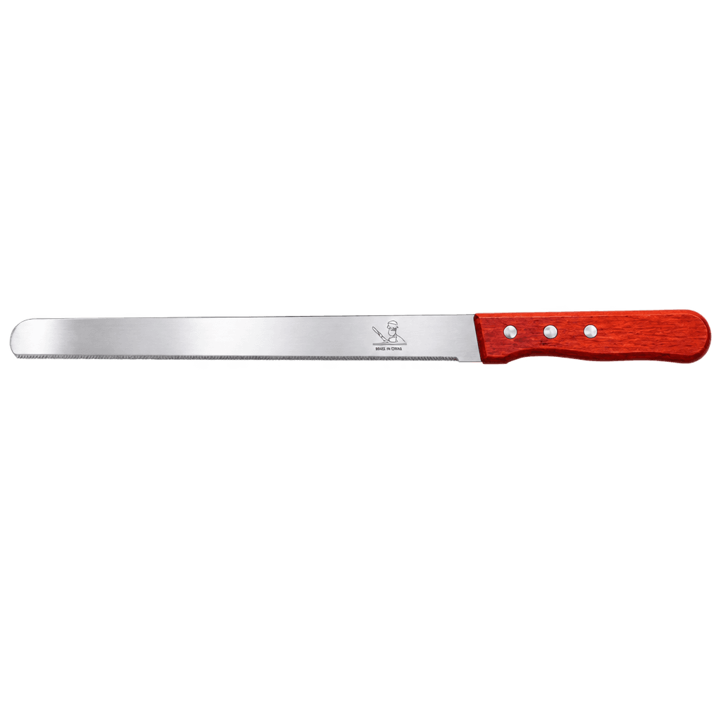 12INCH STAINLESS STEEL WOODEN HANDLE CAKE SLICING- LEVELLING KNIFE